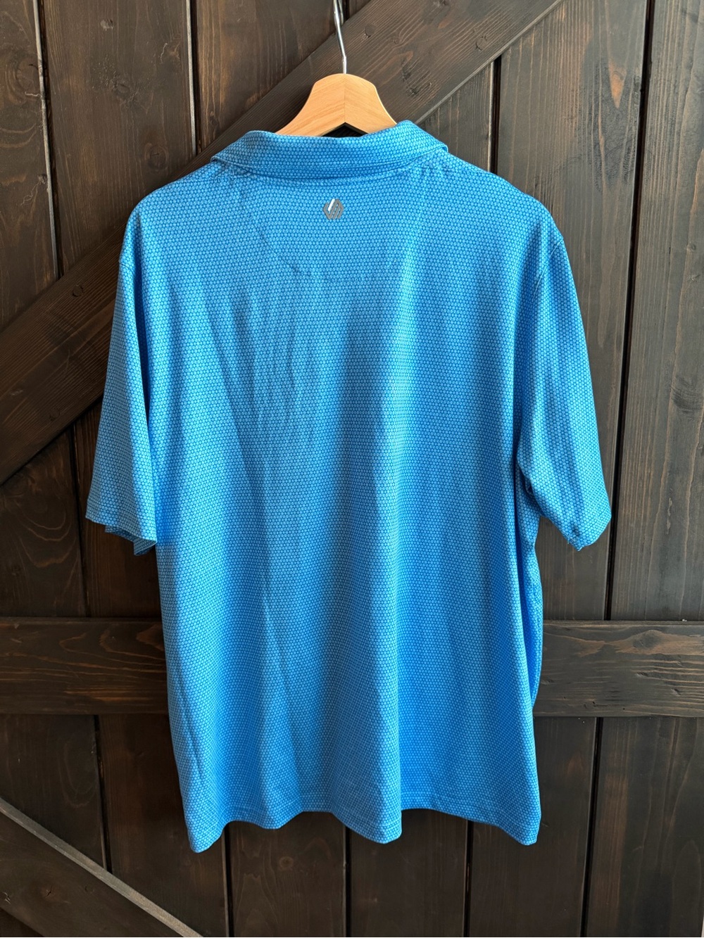 Johnston & Murphy Men’s Blue Performance Polo Shirt L like new condition - Picture 2 of 4